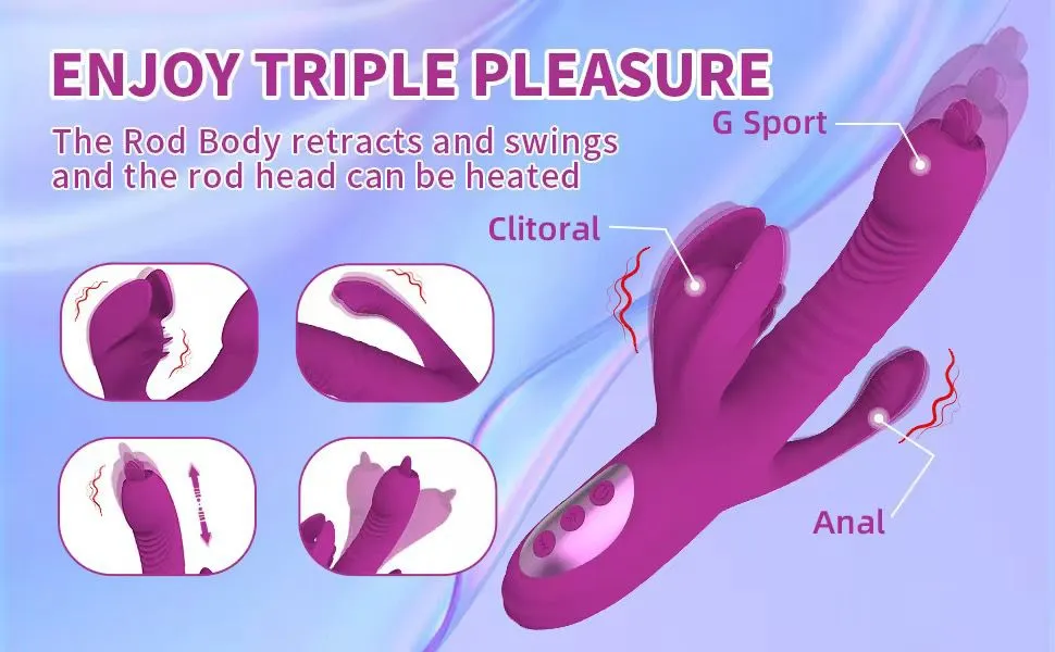 دیلدو حرارتی سه موتوره - 4